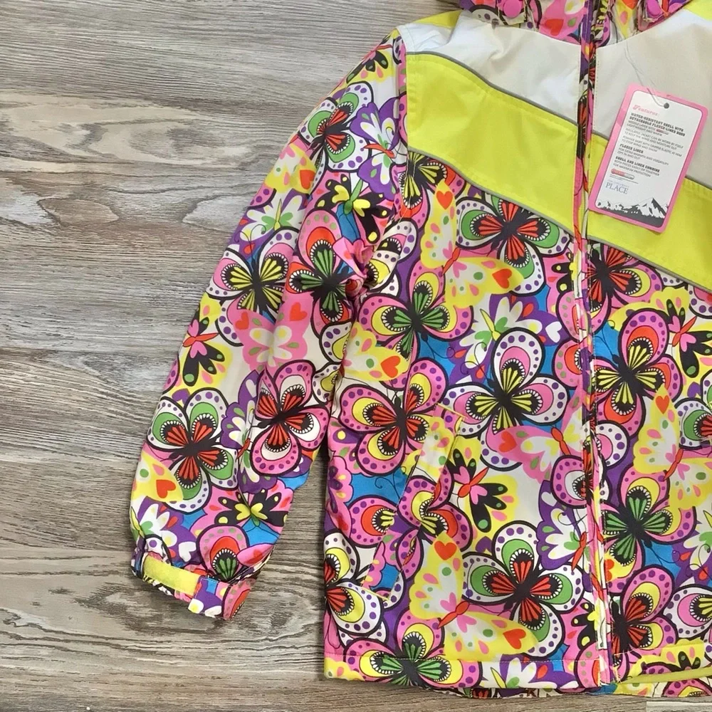 The Children’s Place Butterfly Hooded 3 in 1 Jacket Large NWT
